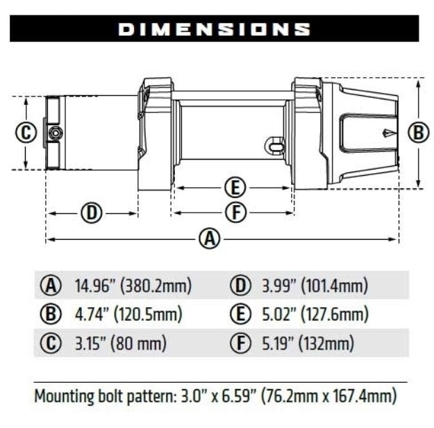 WARN VRX 45 Powersports Winch - 4,500 lb Capacity