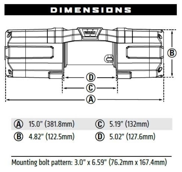 WARN AXON 45 Powersports Winch - 4,500 lb Capacity