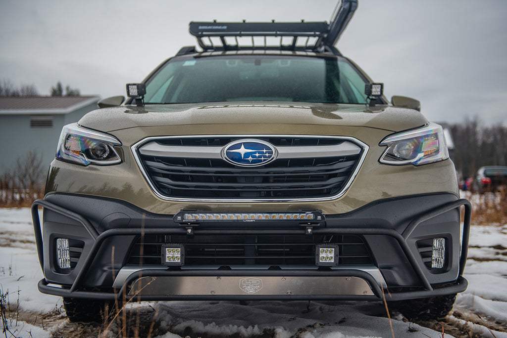 LP Aventure Bumper guard - Large - (PREMIUM SERIES) - 2020-2022 Outback - Bare + Front Plate