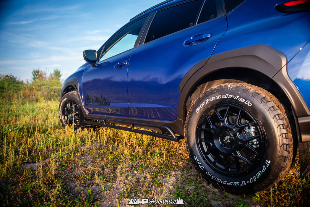 LP Aventure Rock sliders - Subaru Crosstrek - 2018-2026 / Crosstrek Wilderness 2024+ - Bare