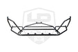 LP Aventure Large Bumper guard - (PREMIUM SERIES) 2024+ Crosstrek - Bare + Front Plate