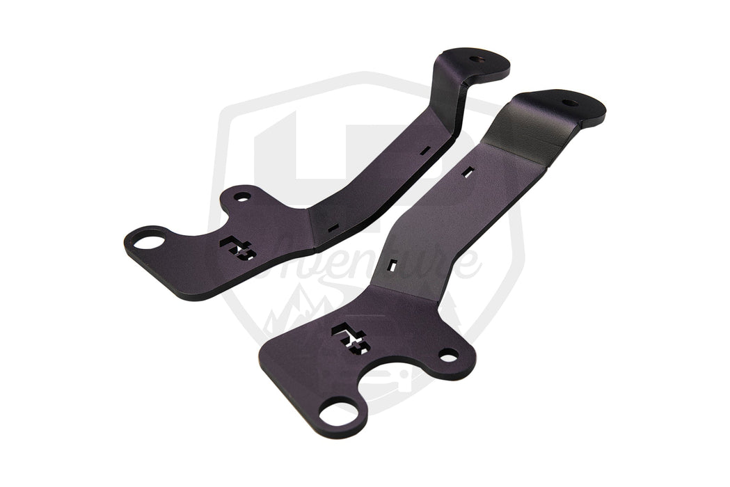 LP Aventure - Hood light brackets (Pair) - Outback 2020-2025 / Outback Wilderness 2022-2025 - Bare Stainless Steel