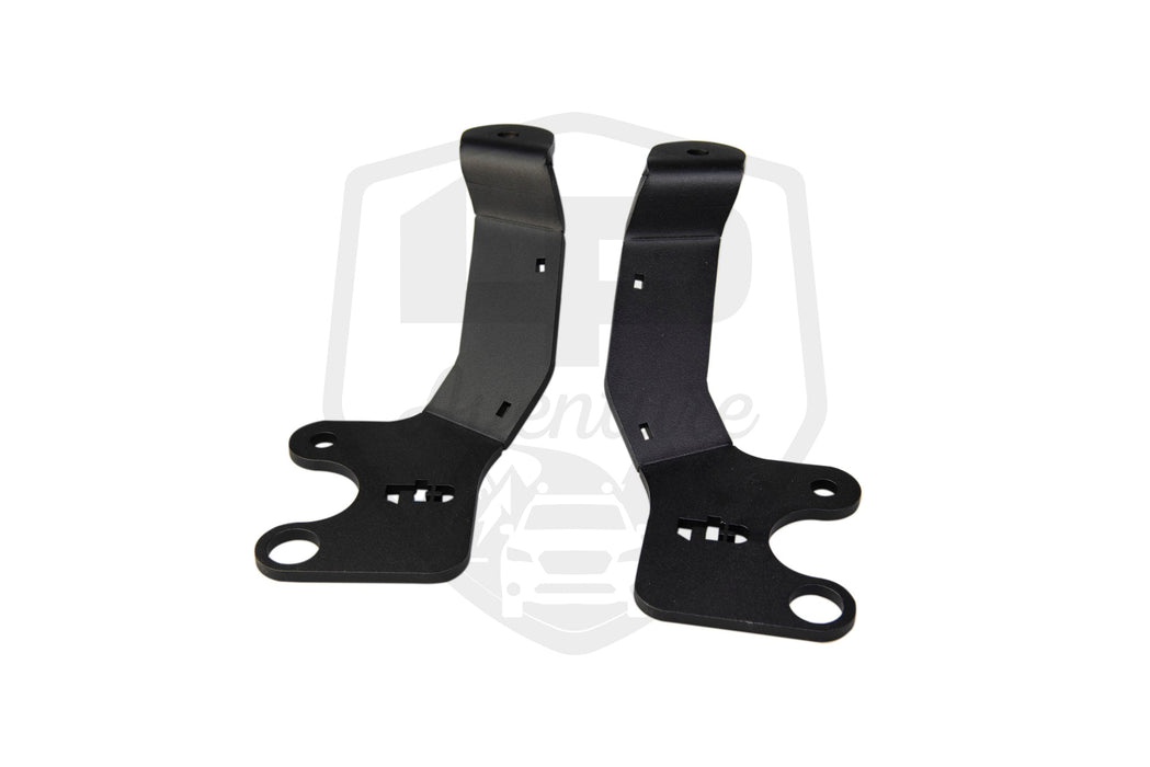 LP Aventure - Hood light brackets (Pair) - Outback 2020-2025 / Outback Wilderness 2022-2025 - Bare Stainless Steel