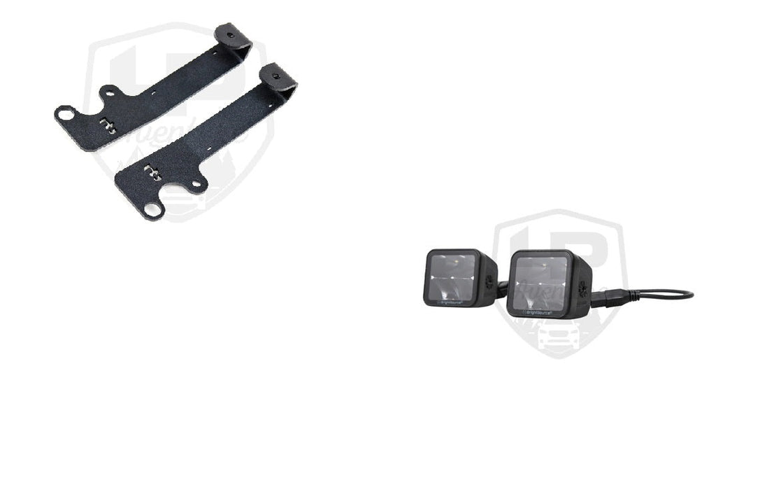 LP Aventure - Hood light brackets (Pair) - 2015-2019 Subaru Outback - Bare