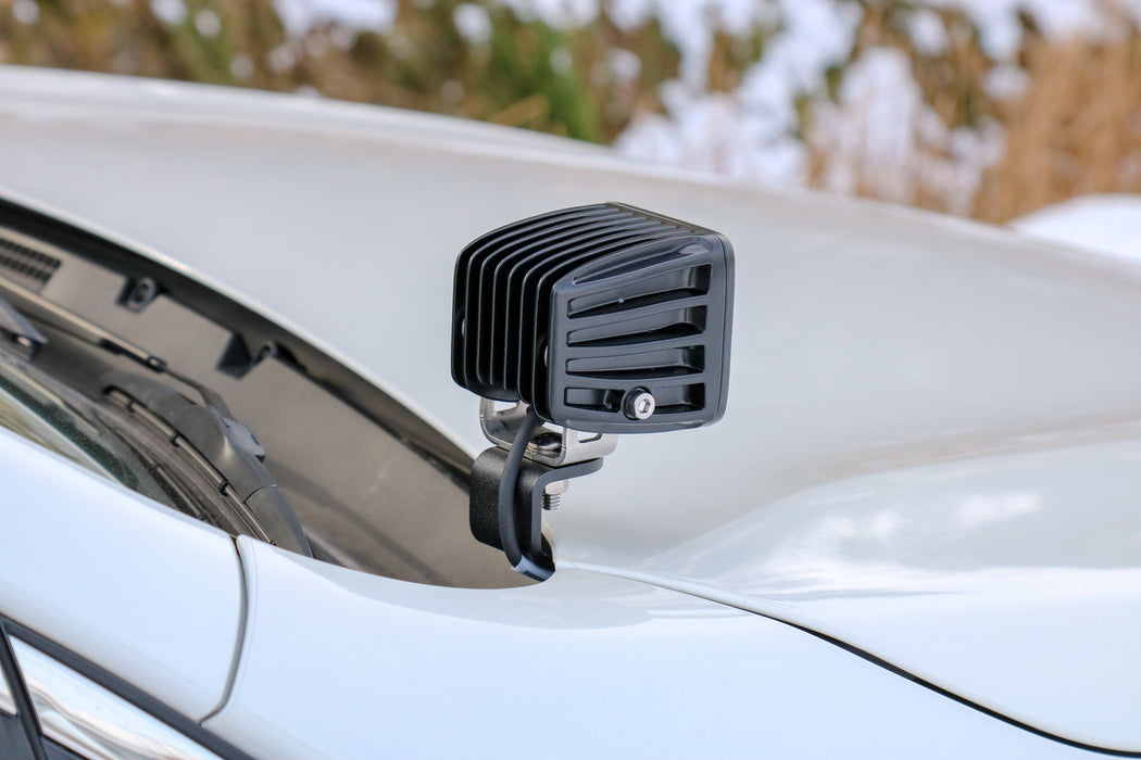 LP Aventure - Hood light brackets (Pair) - 2015-2019 Subaru Outback - Bare