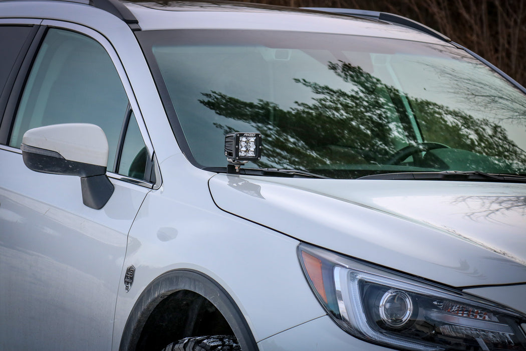LP Aventure - Hood light brackets (Pair) - 2015-2019 Subaru Outback - Bare