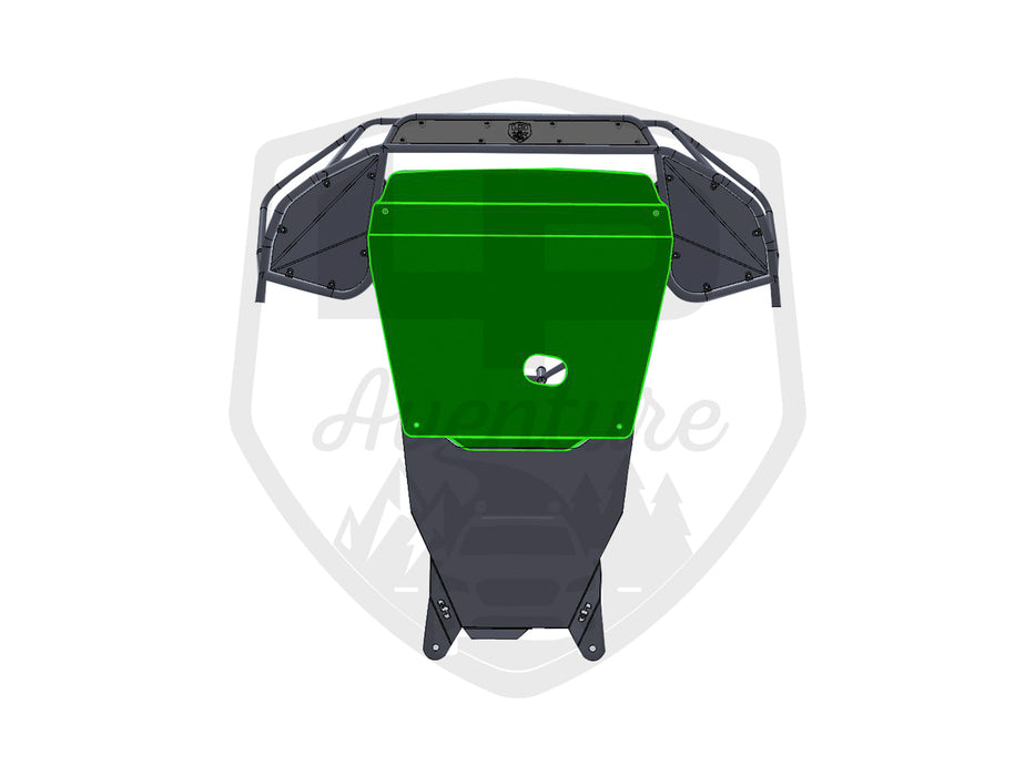 LP Aventure - engine - skid plate - 2020-2025 Outback - 2020 with oil drains holes